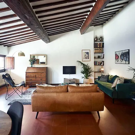 Panoramic View 2 Pitti Palace Close 2ponte Vecchio Florencie